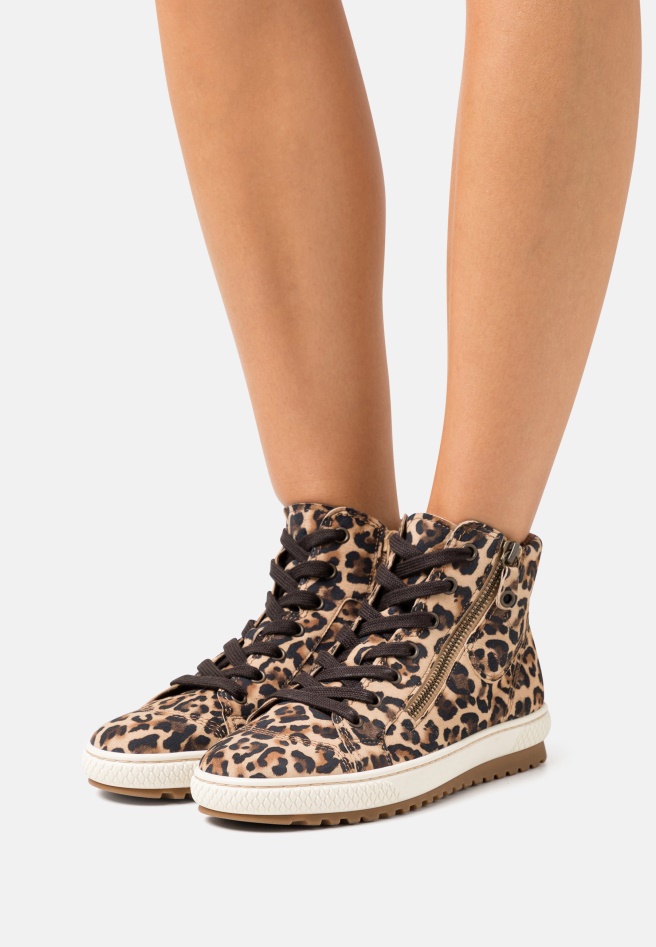 Lace-Up Ankle Boots Gabor Dark Rose