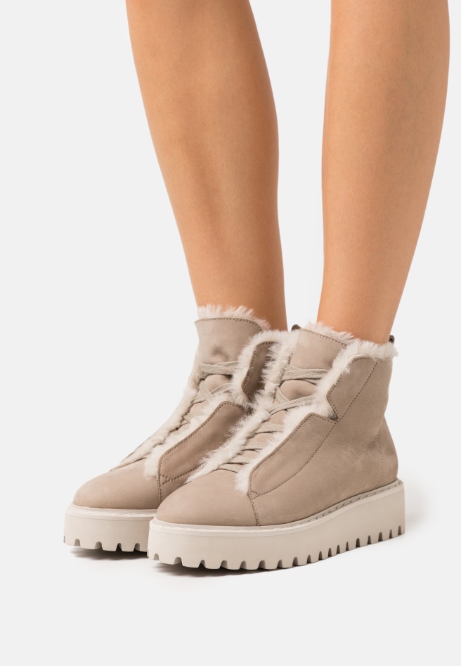 Lace-Up Ankle Boots Gabor Dark Rose