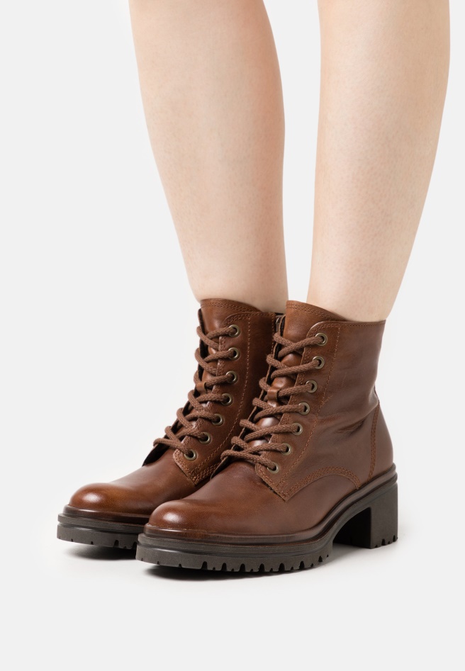 Lace-Up Ankle Boots Whisky Gabor