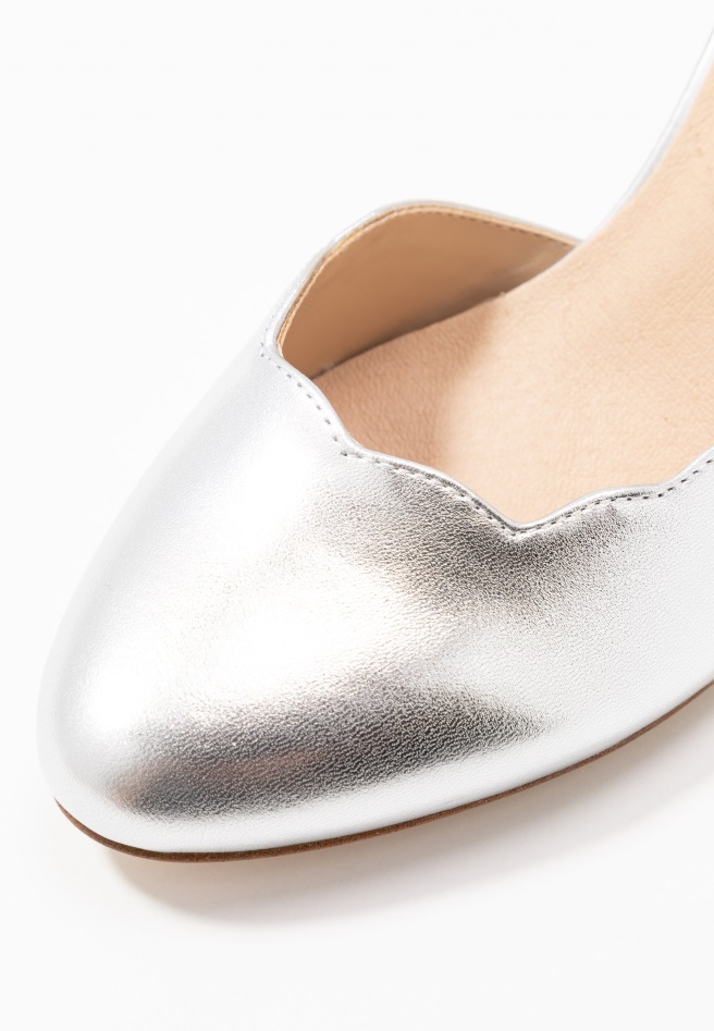Leather Pumps - High Heels Silver Gabor