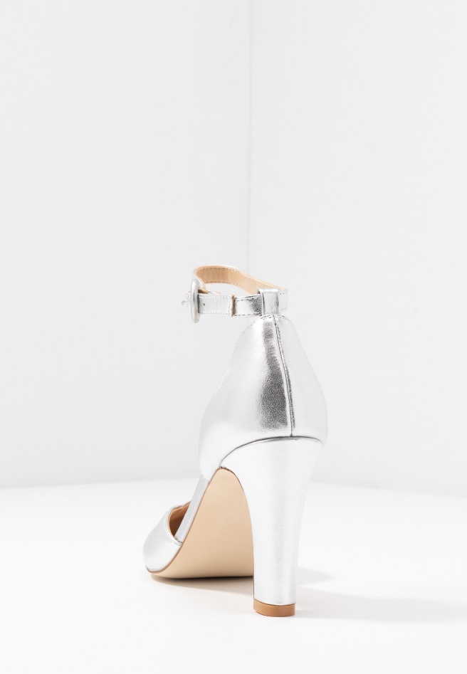 Leather Pumps - High Heels Silver Gabor