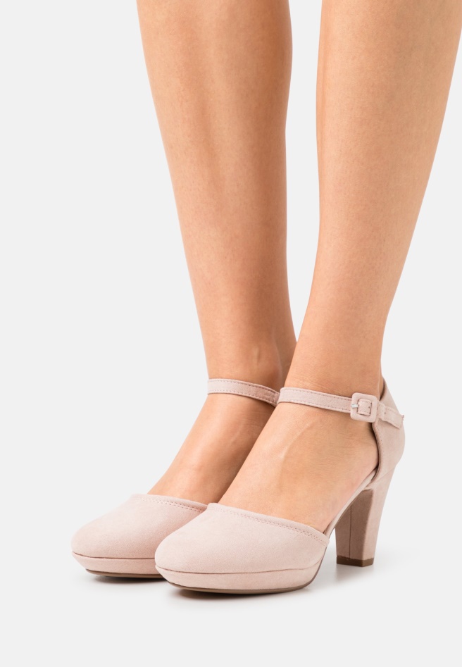 Light Grey Gabor Platform Heels