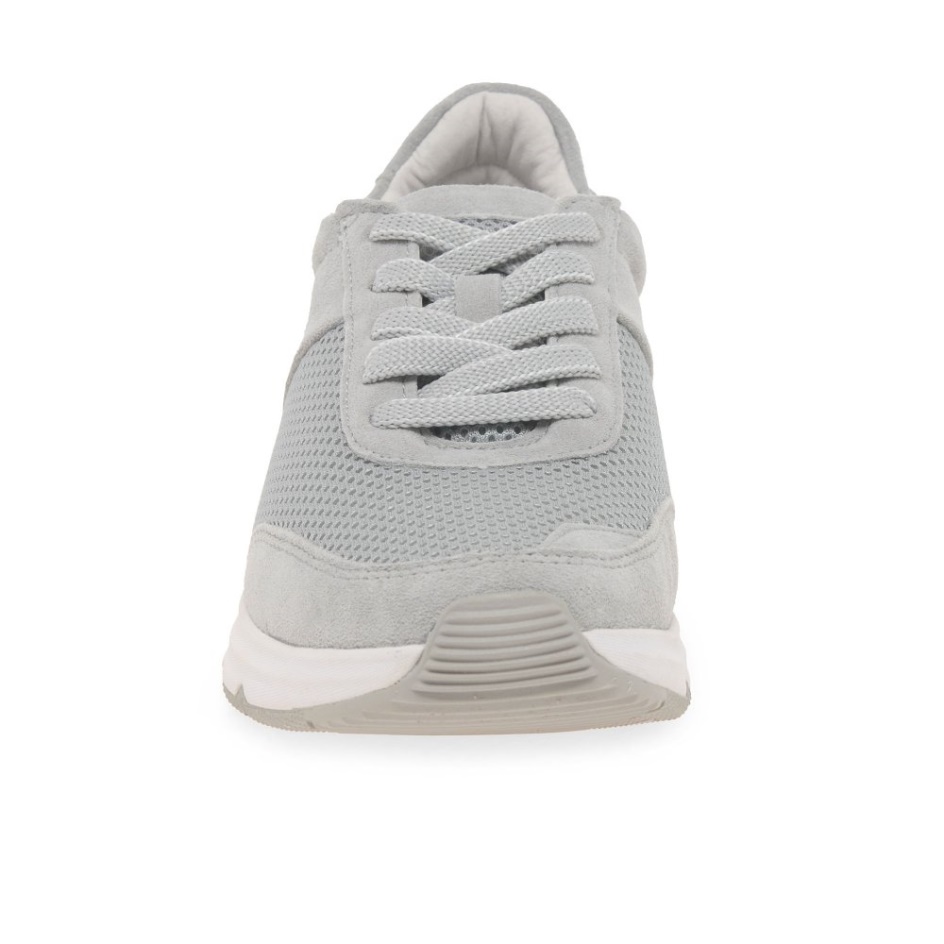 Light Grey Suede Gabor Aloe Ladies Trainers