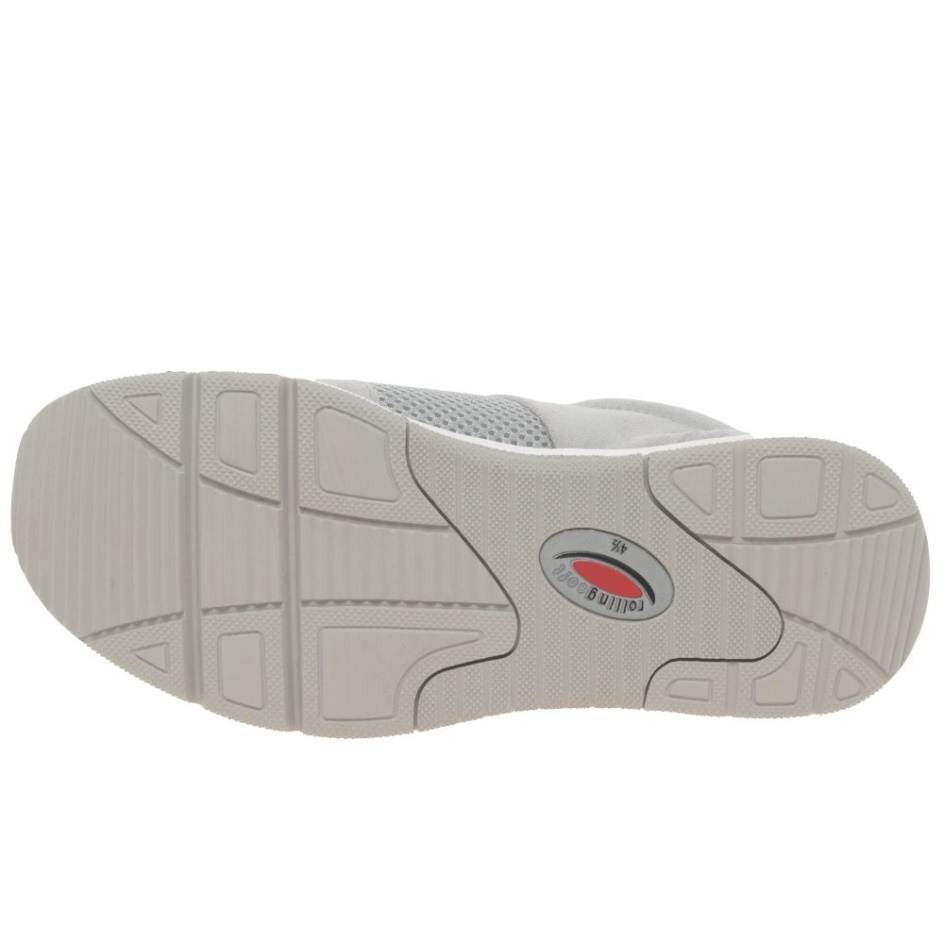 Light Grey Suede Gabor Aloe Ladies Trainers