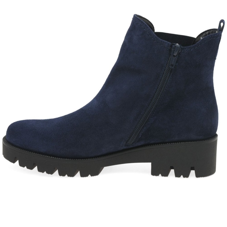 Marine Suede Newport Womens Chelsea Boots Gabor