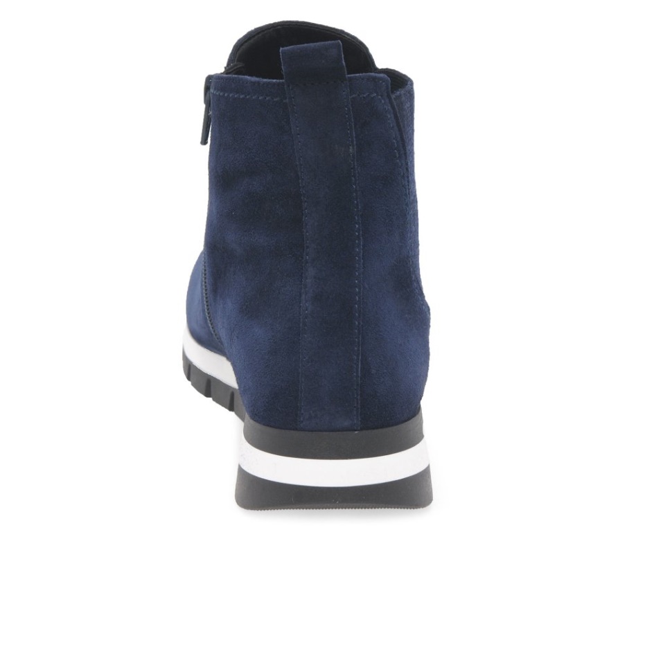 Marine Suede Teller Womens Ankle Boots Gabor