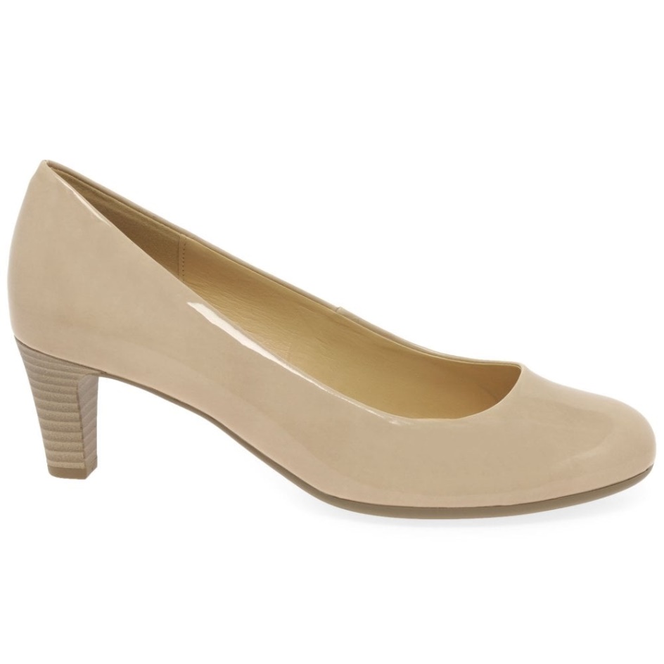 Nesta I I Womens Court Shoes Sand Patent Gabor