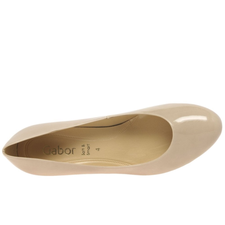 Nesta I I Womens Court Shoes Sand Patent Gabor