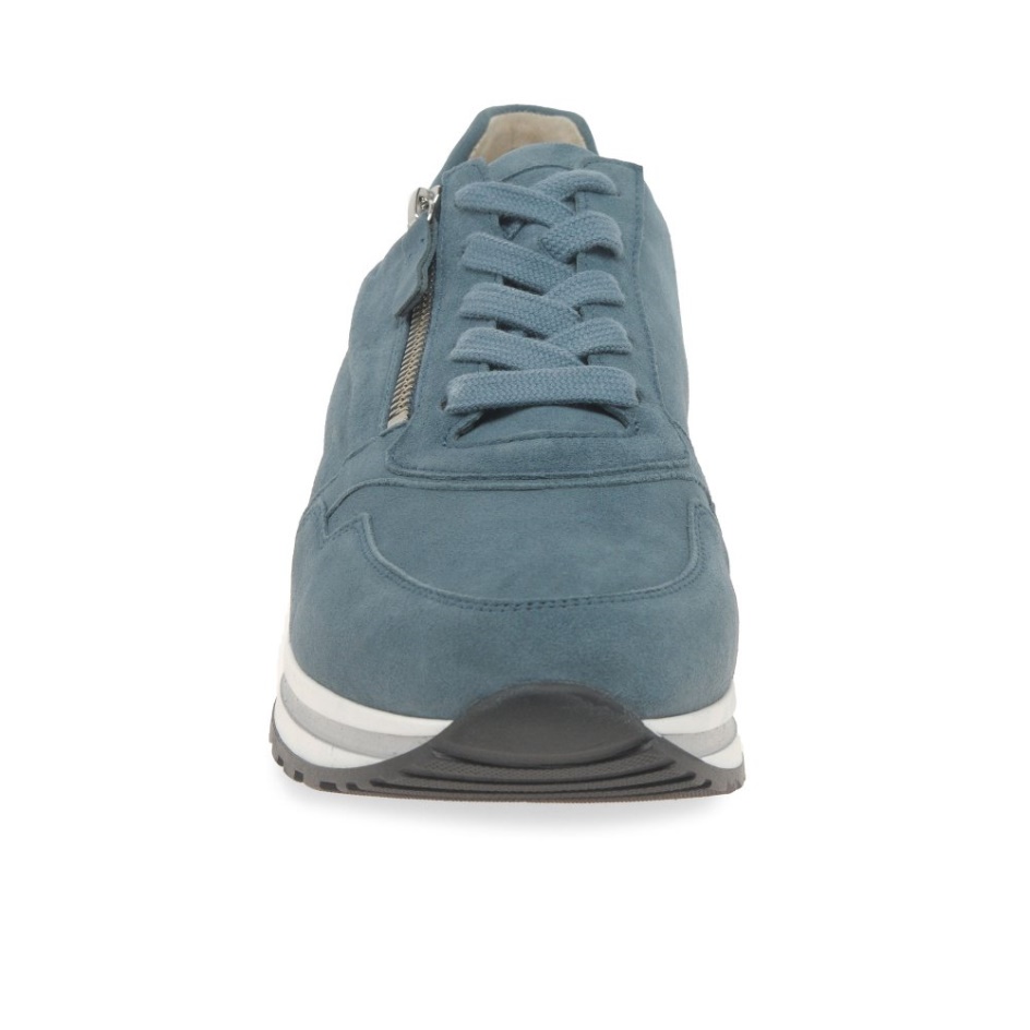 Nulon Womens Trainers Denim Suede Gabor