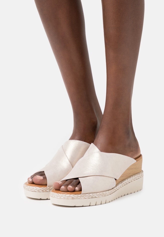Panna Gabor Heeled Mules