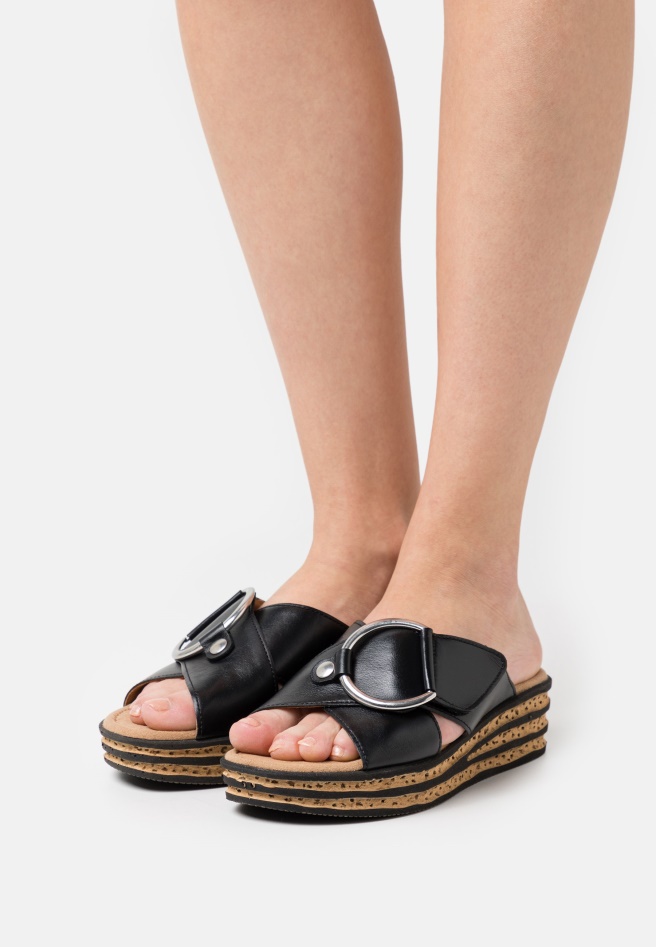 Panna Gabor Heeled Mules