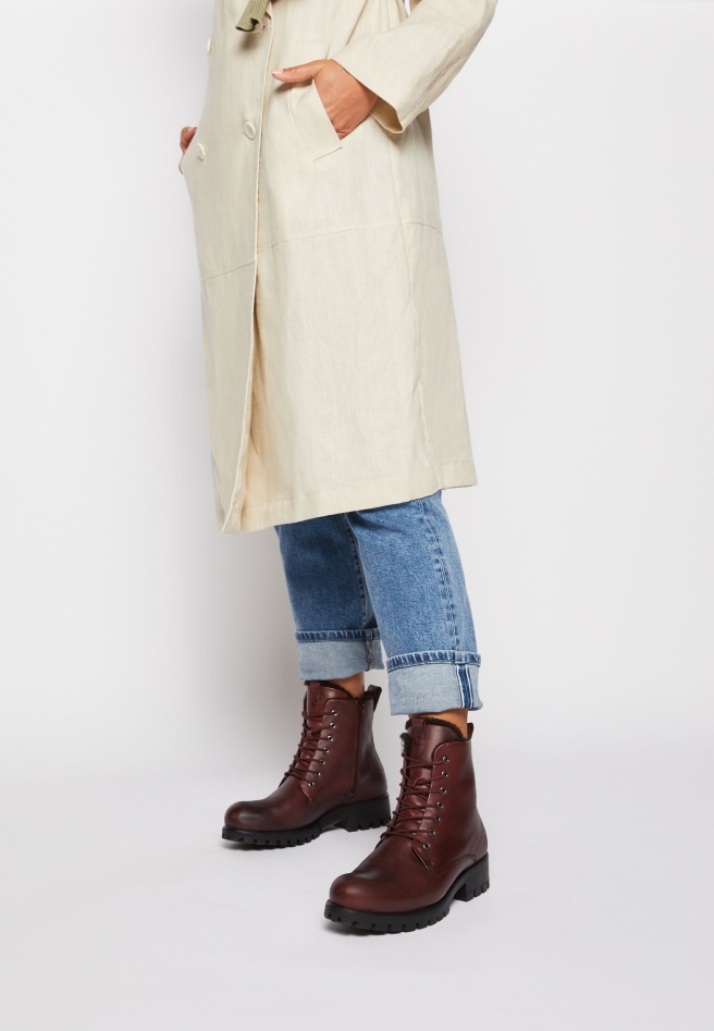 Peanut Lace-Up Ankle Boots Gabor