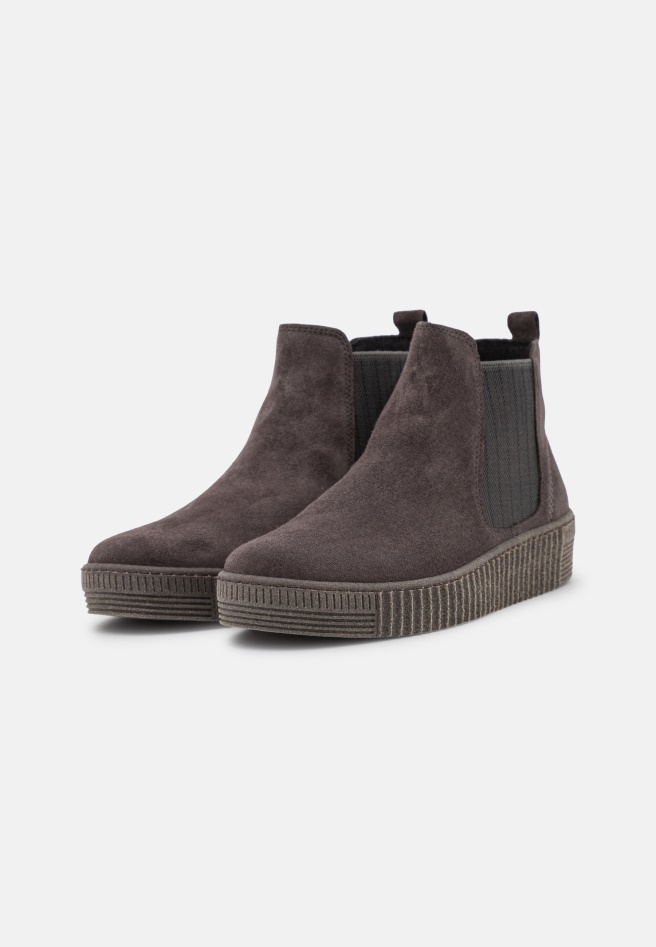 Pepper/Grau Platform Ankle Boots Gabor