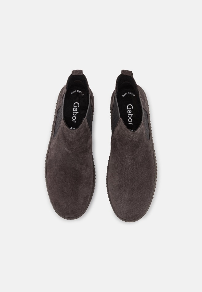 Pepper/Grau Platform Ankle Boots Gabor