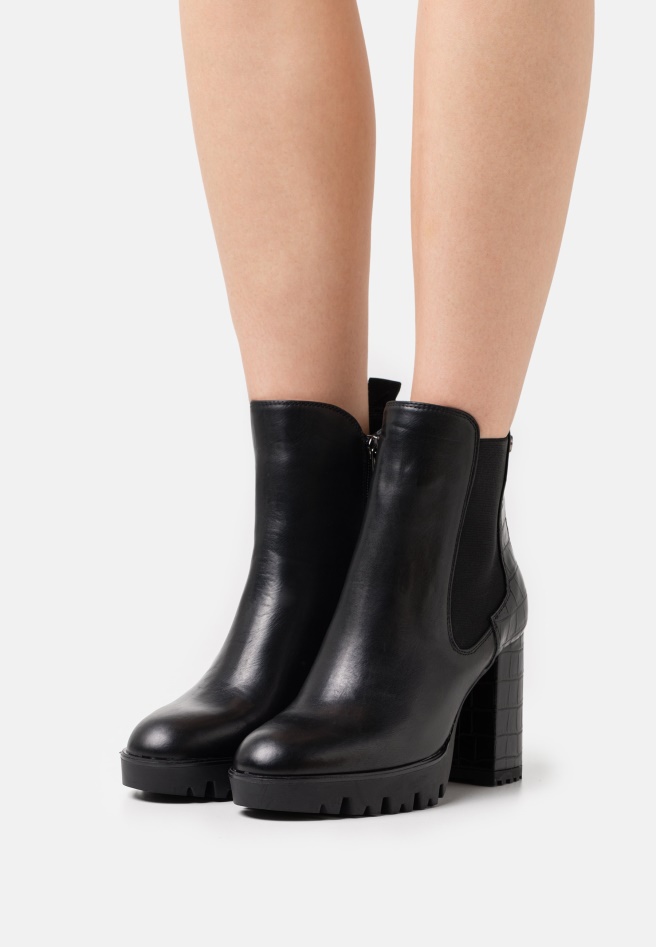 Platform Ankle Boots Black Gabor