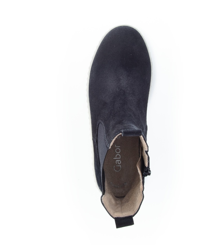 Platform Ankle Boots Gabor Dark Indigo