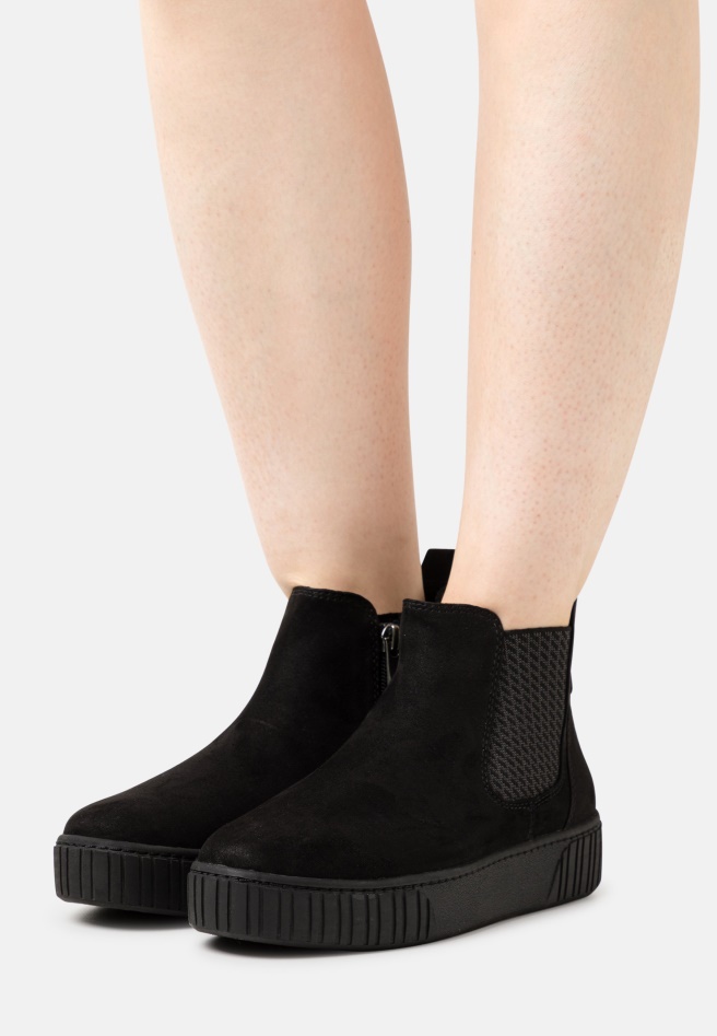 Platform Ankle Boots Pazifik/Blau/Natur Gabor