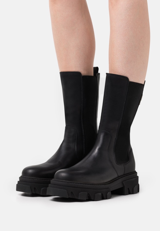 Platform Boots Black Gabor
