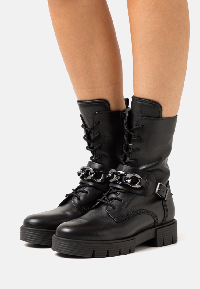 Platform Boots Black/White Gabor