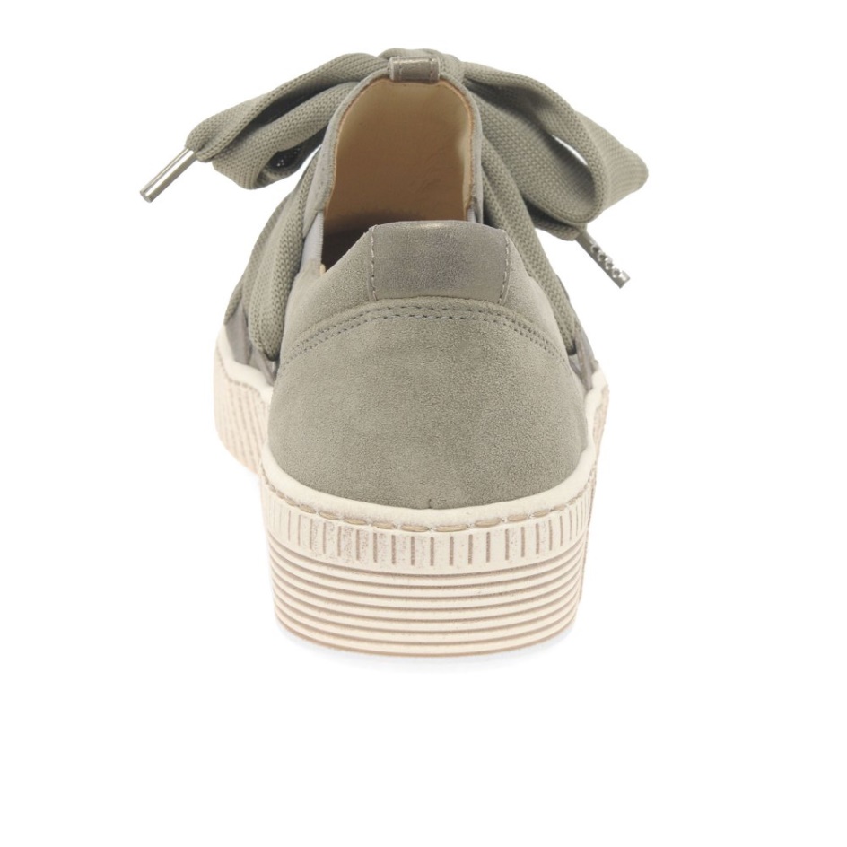 Salvia/Bronze Suede Gabor Waltz Womens Casual Trainers