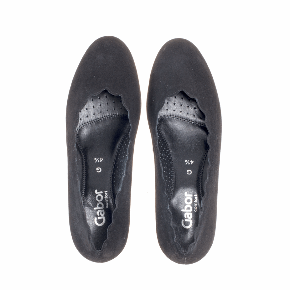 Scalloped Vamp Pump Gabor Black