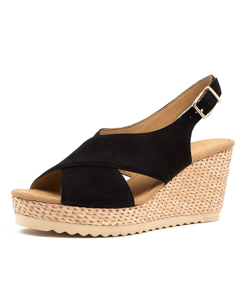 Silas Schwarz Suede Gabor