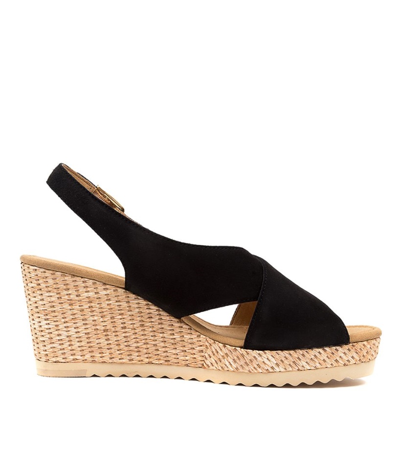 Silas Schwarz Suede Gabor