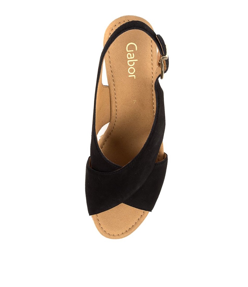 Silas Schwarz Suede Gabor