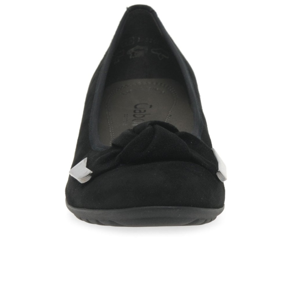 Silent Womens Pumps Gabor Black Suede