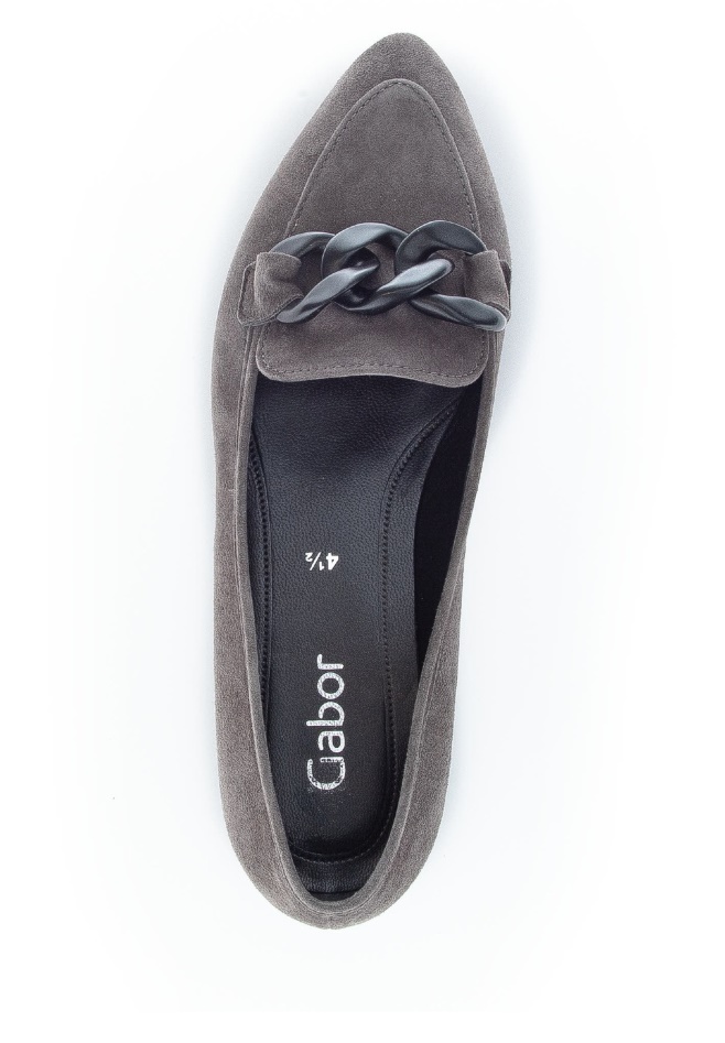 Soil/Grey Gabor Ballet Pumps