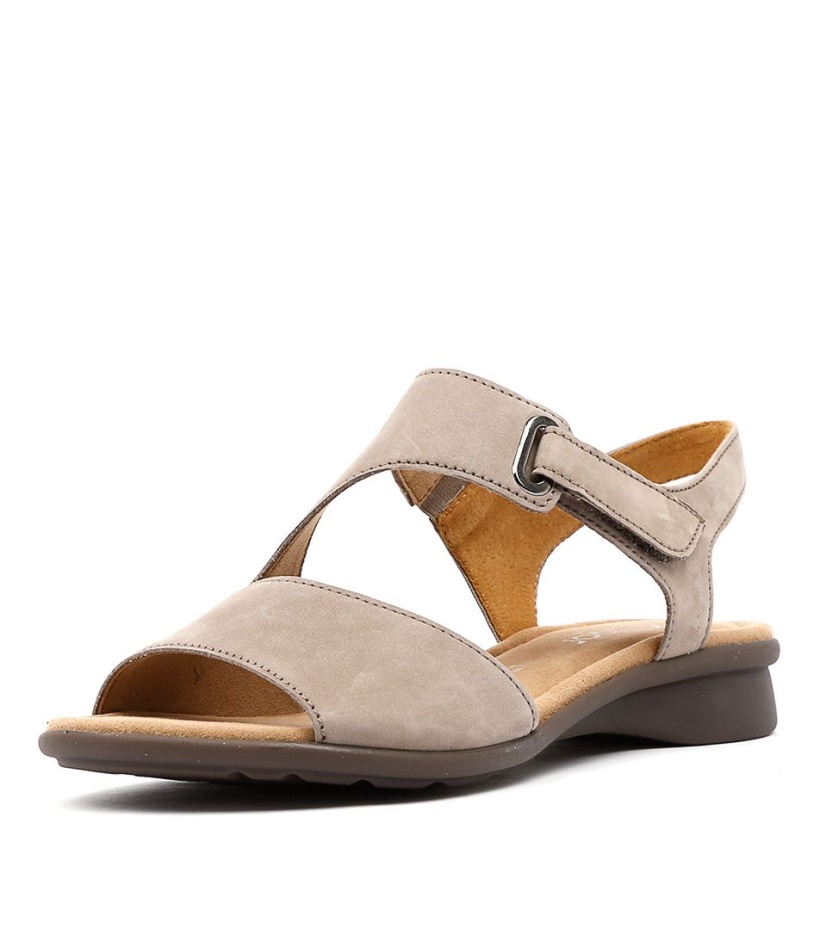 Suraya Visone Nubuck Leather Sandals Gabor