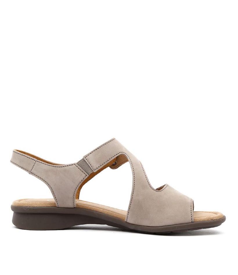 Suraya Visone Nubuck Leather Sandals Gabor