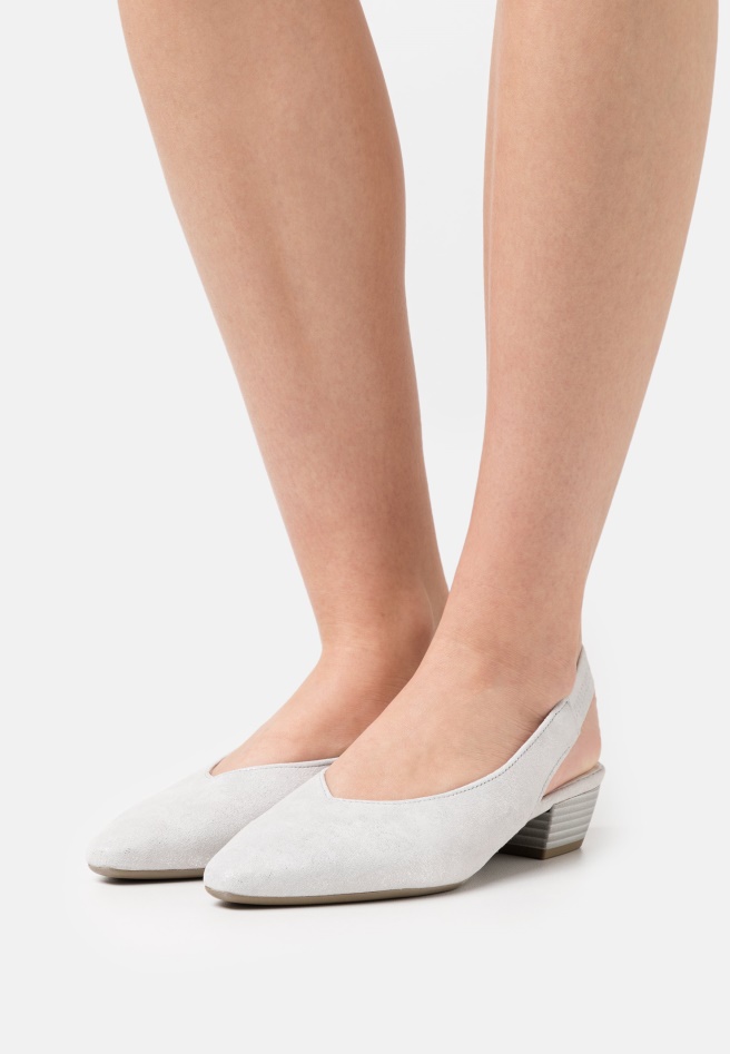 White Gabor Classic Heels