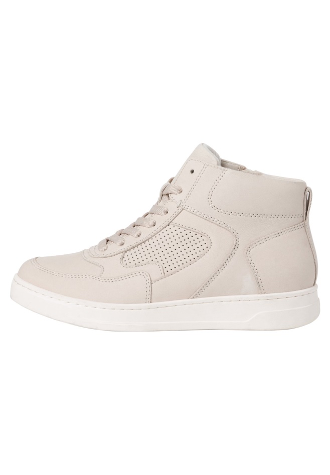 White Gabor High-Top Trainers