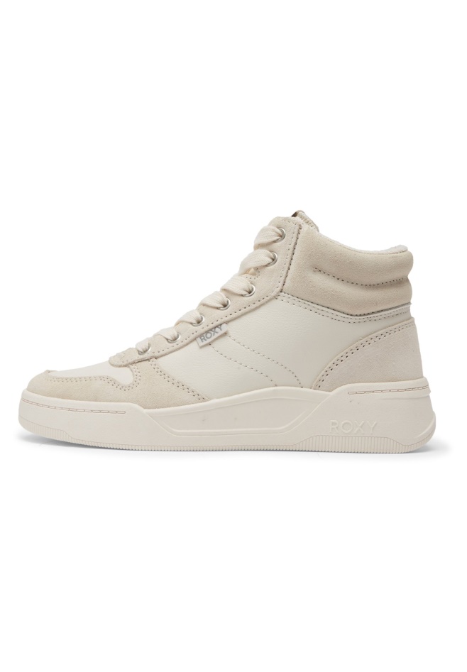 White Gabor High-Top Trainers
