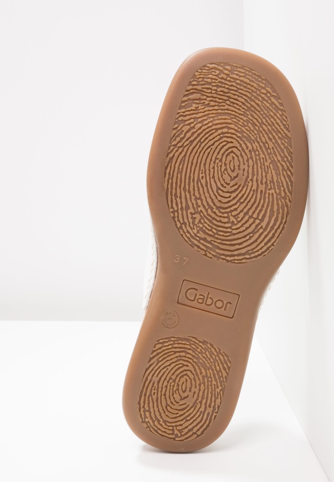 White Gabor T-Bar Sandals