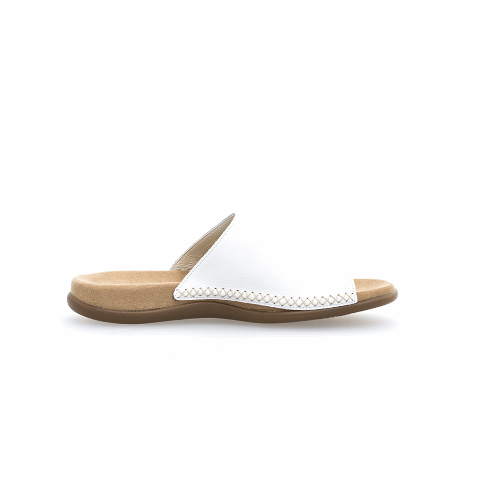 White Gabor Toeloop Sandal