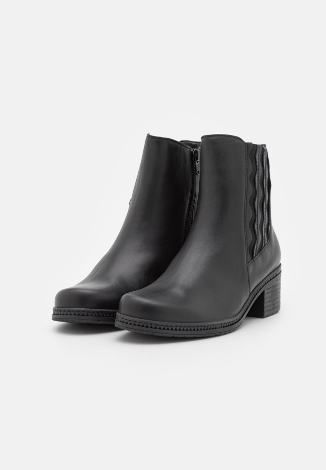 Women Black Gabor Classic Ankle Boots