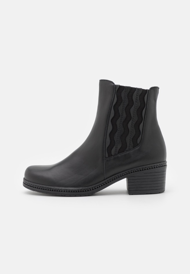 Women Black Gabor Classic Ankle Boots