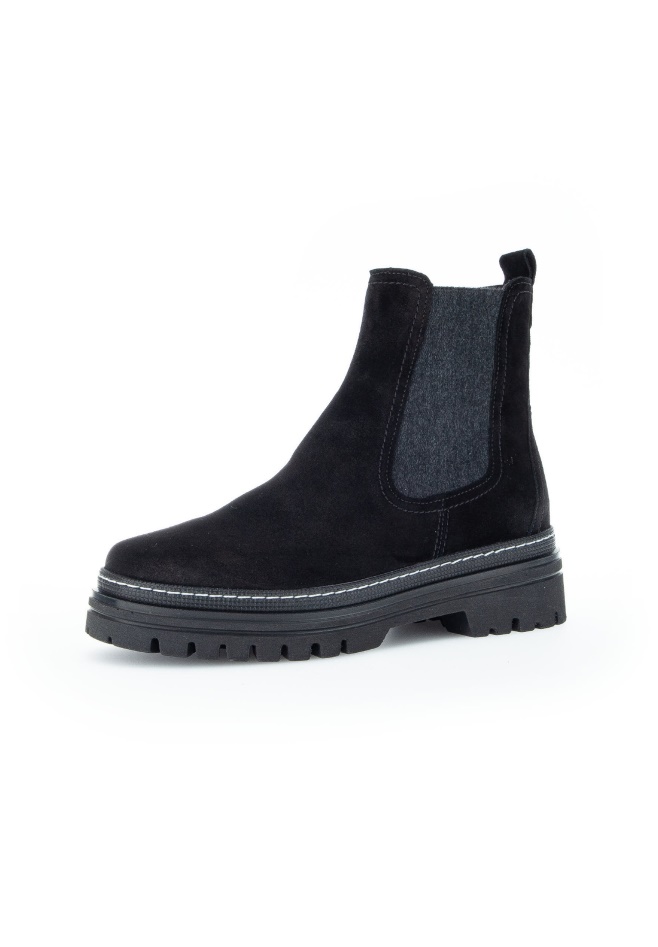 Women Platform Ankle Boots Black Gabor
