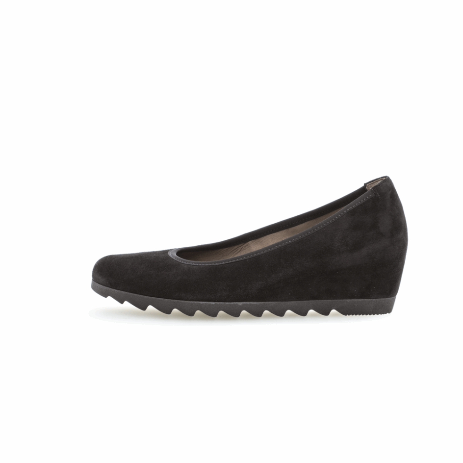 Gabor Black Sacchetto Wedge Pump