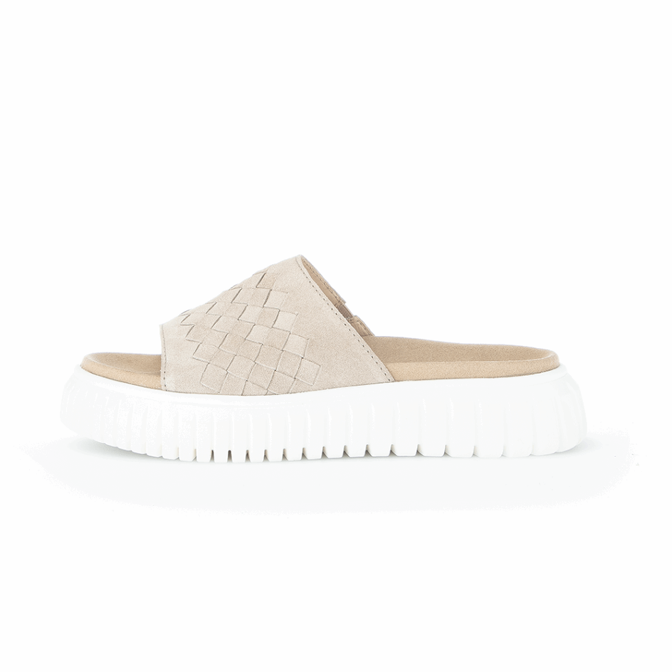Gabor Slipon Sandal Linnen
