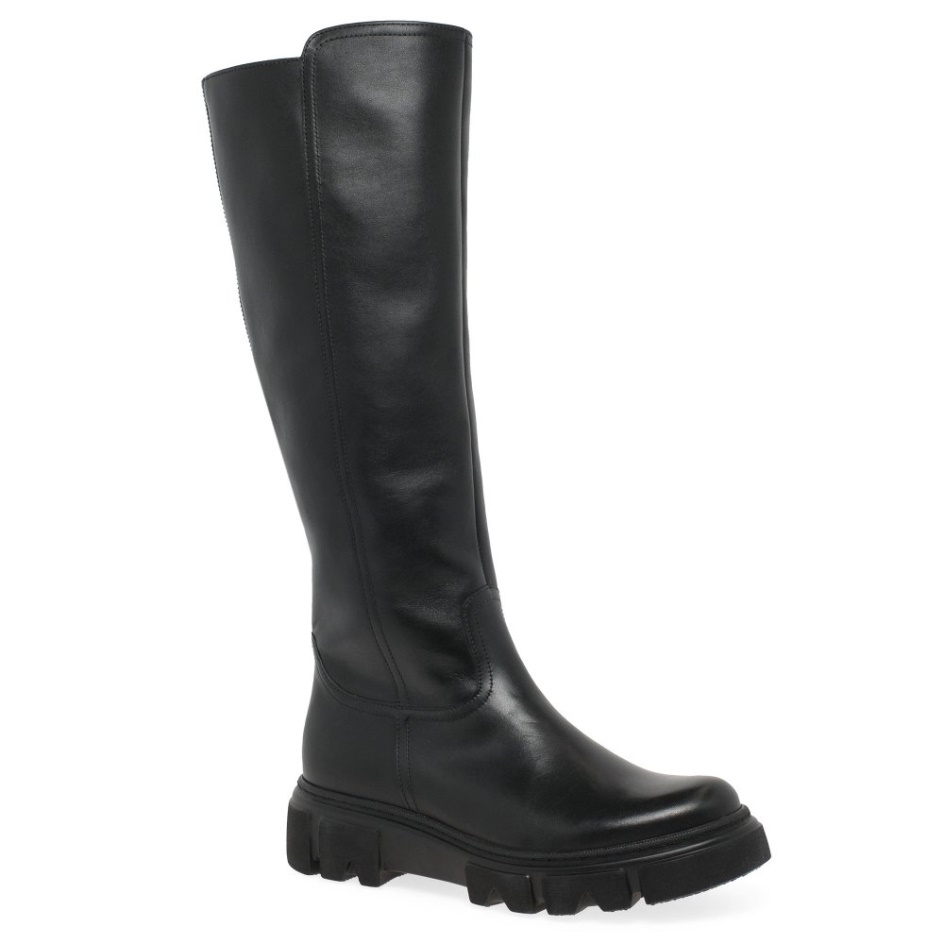 Black Juan Womens Long Boots Gabor