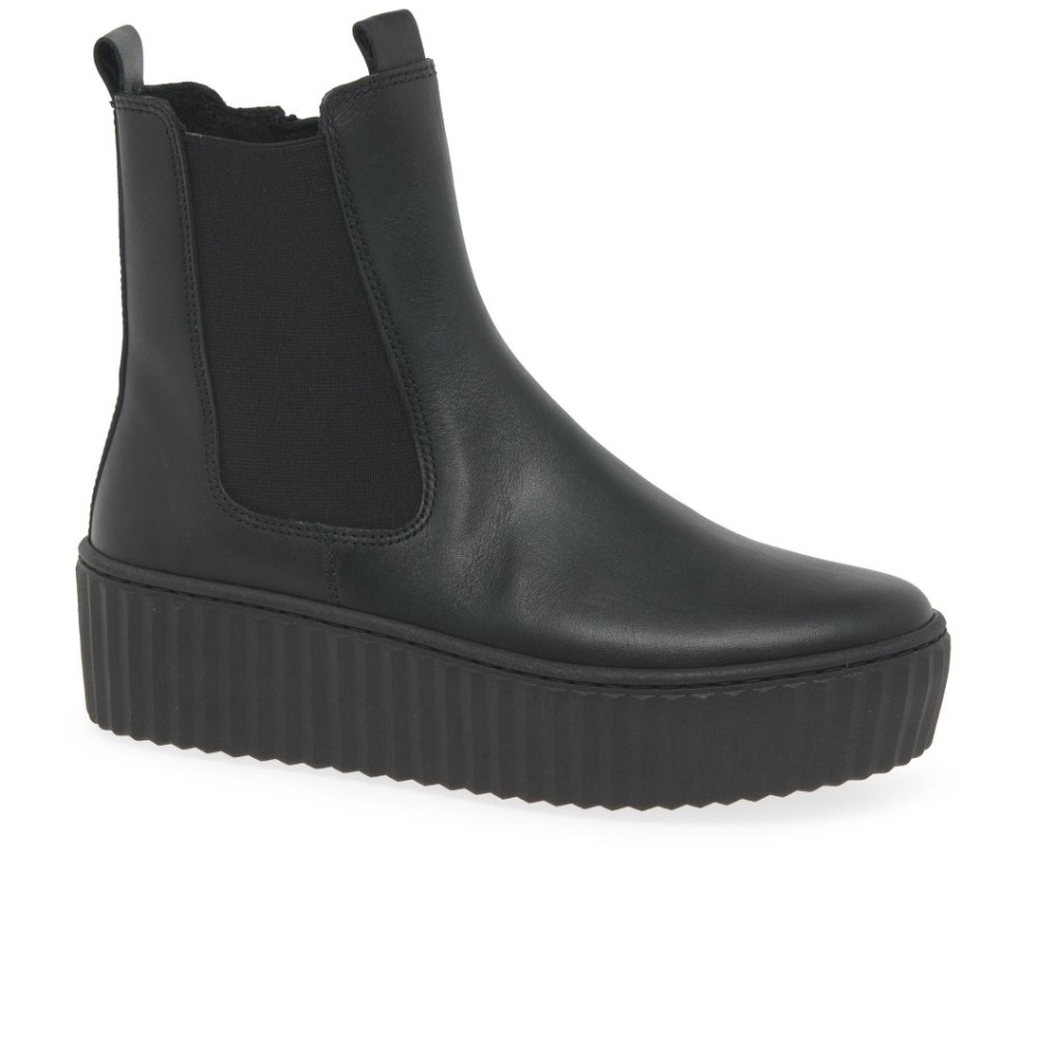 December Ladies Chelsea Boots Gabor Black