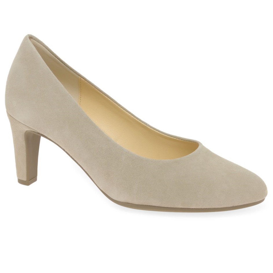 Edina Ladies Court Shoes Beige Gabor