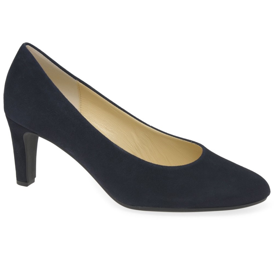 Edina Ladies Court Shoes Gabor Atlantic Suede