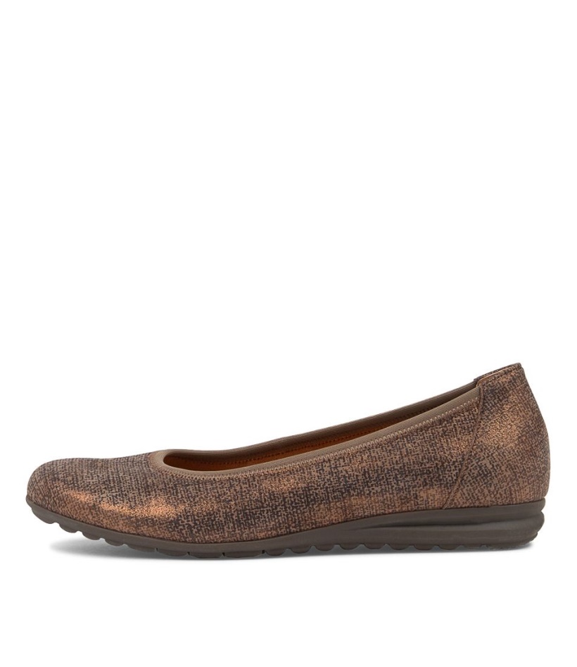 Ellie Mohair Fabric Ballet Flats Gabor