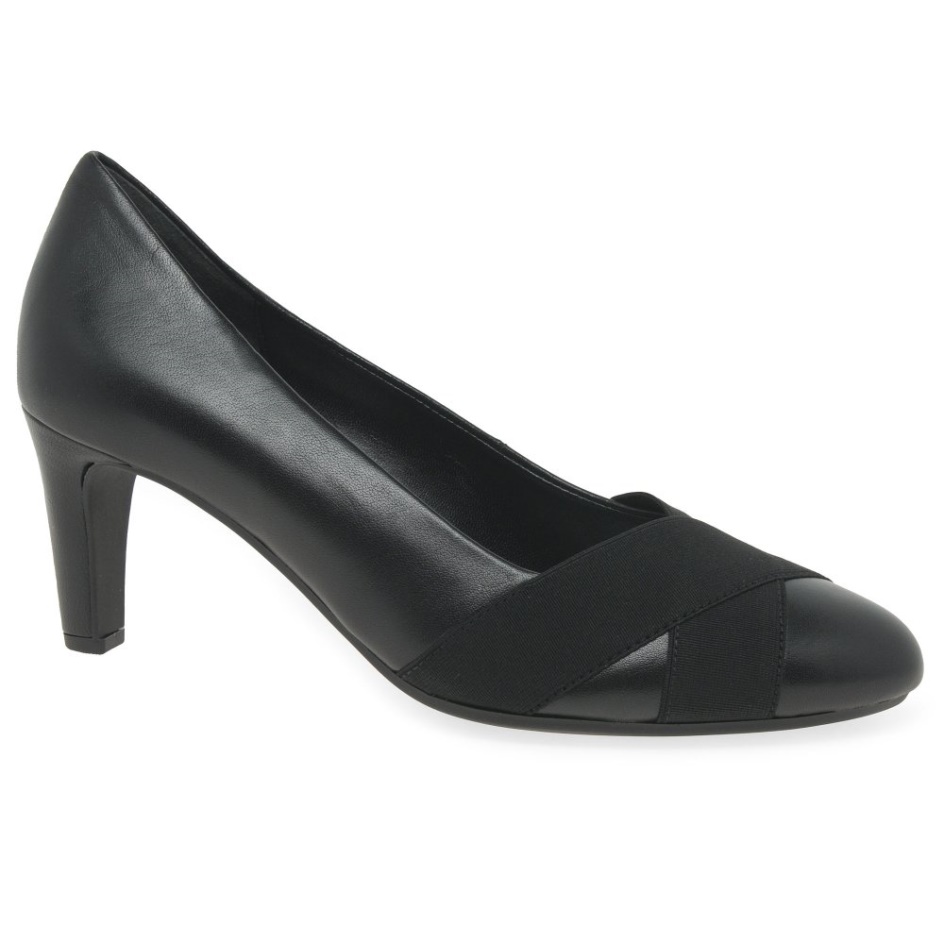 Embassy Ladies Court Shoes Gabor Black