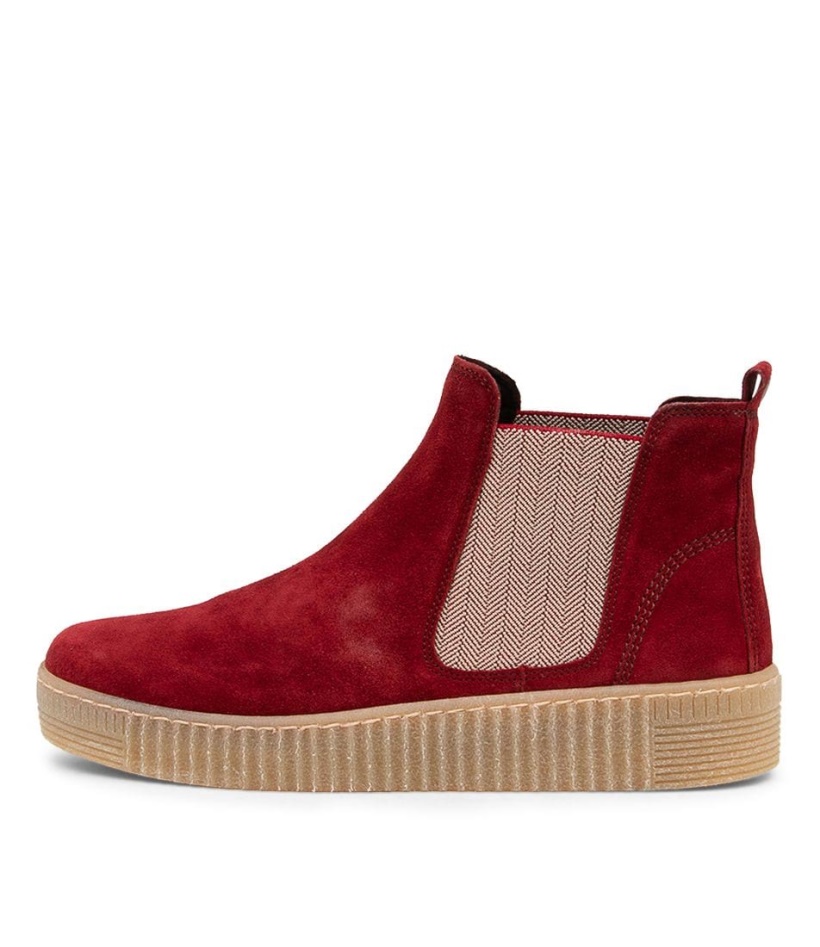 Gabor Angels Dark Opera Suede Ankle Boots