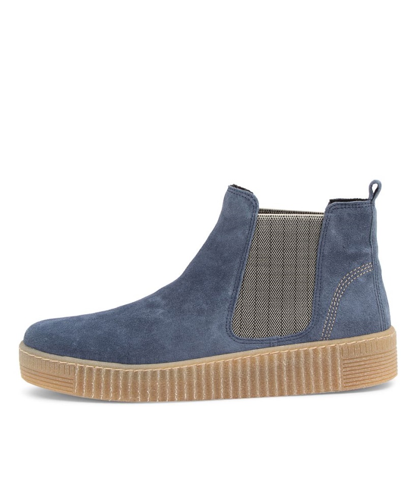 Gabor Angels Winterblau Suede Chelsea Boots